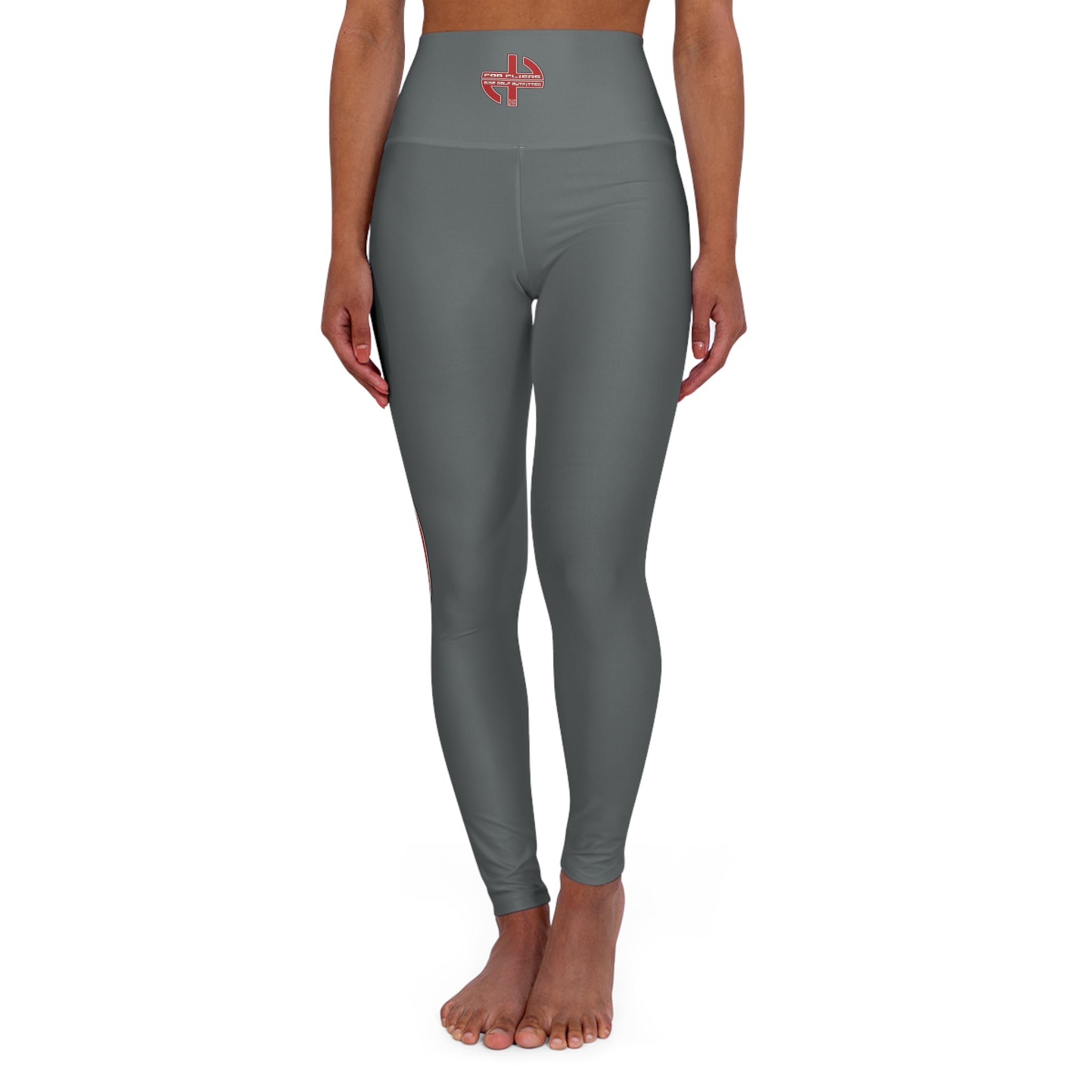Load image into Gallery viewer, Kiss my putt! - High Waisted Yoga Leggings, White
