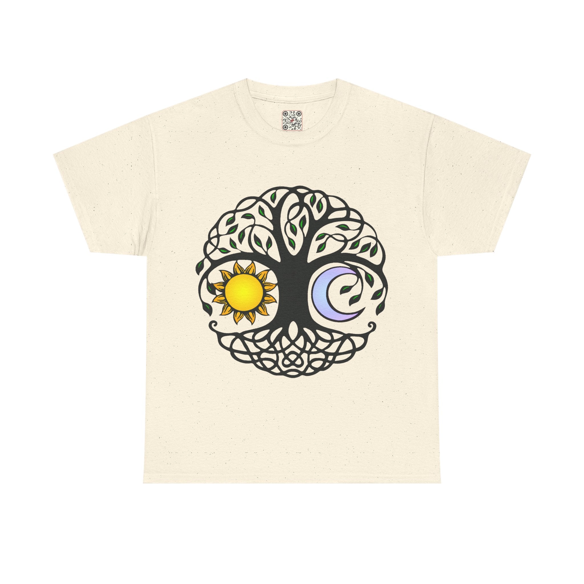 Load image into Gallery viewer, Tree of Life - Sun &amp; Moon Heavy Cotton Tee
