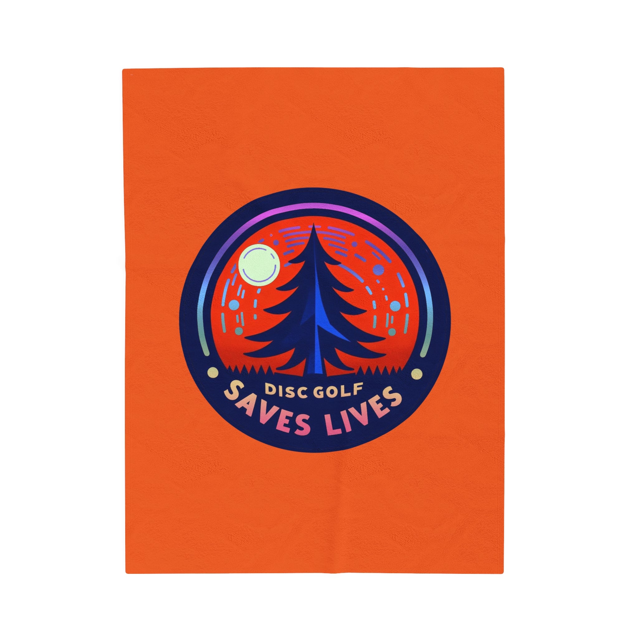 Load image into Gallery viewer, Disc Golf Saves Lives Velveteen Plush Blanket
