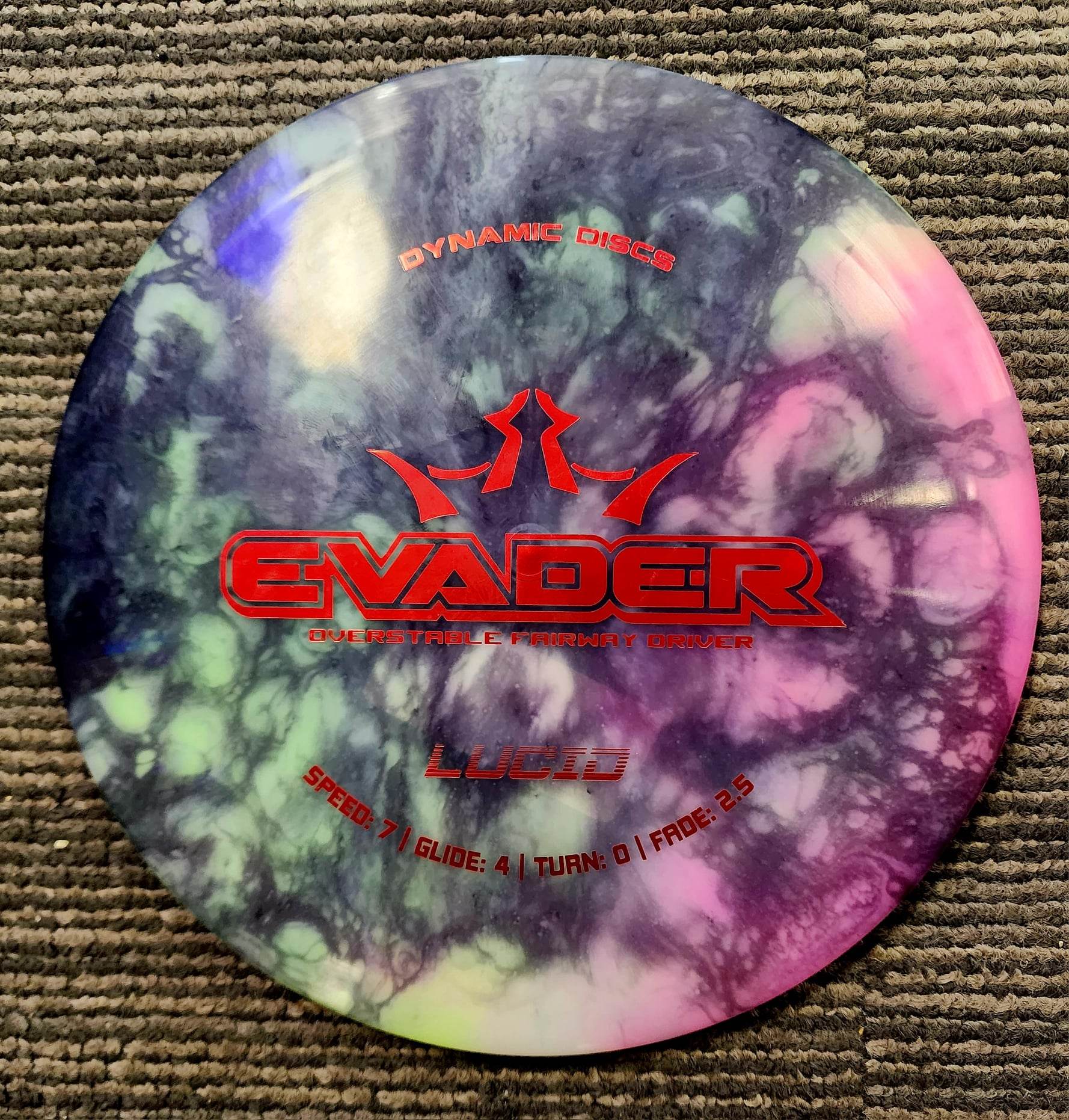 Load image into Gallery viewer, Dynamic Discs Evader w/ Custom HUV Dye - Lucid 171g
