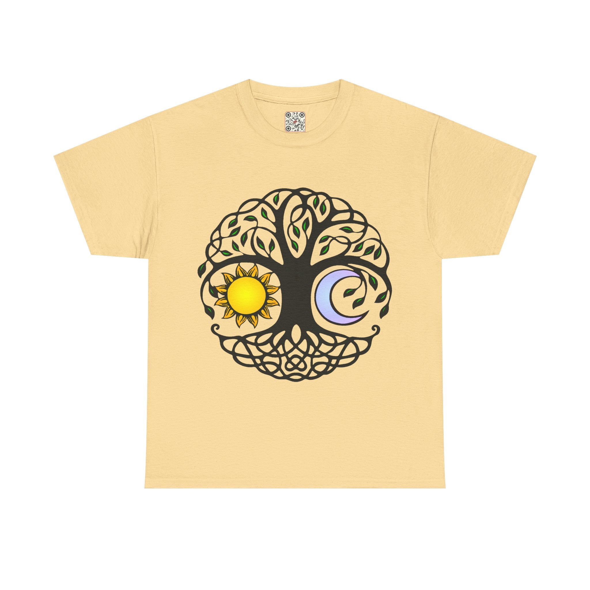 Load image into Gallery viewer, Tree of Life - Sun &amp; Moon Heavy Cotton Tee
