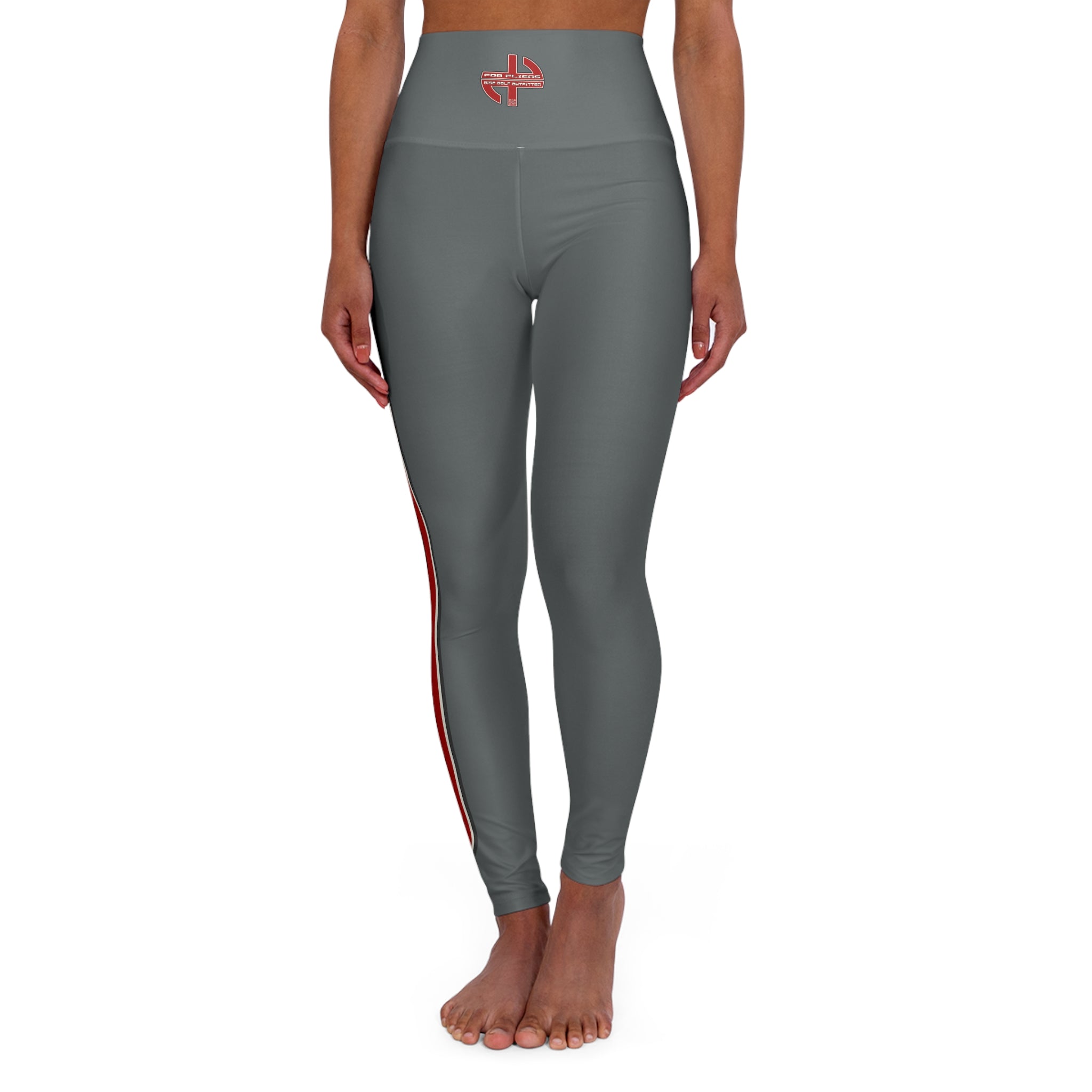 Load image into Gallery viewer, Kiss my Ace! - High Waisted Yoga Leggings, White
