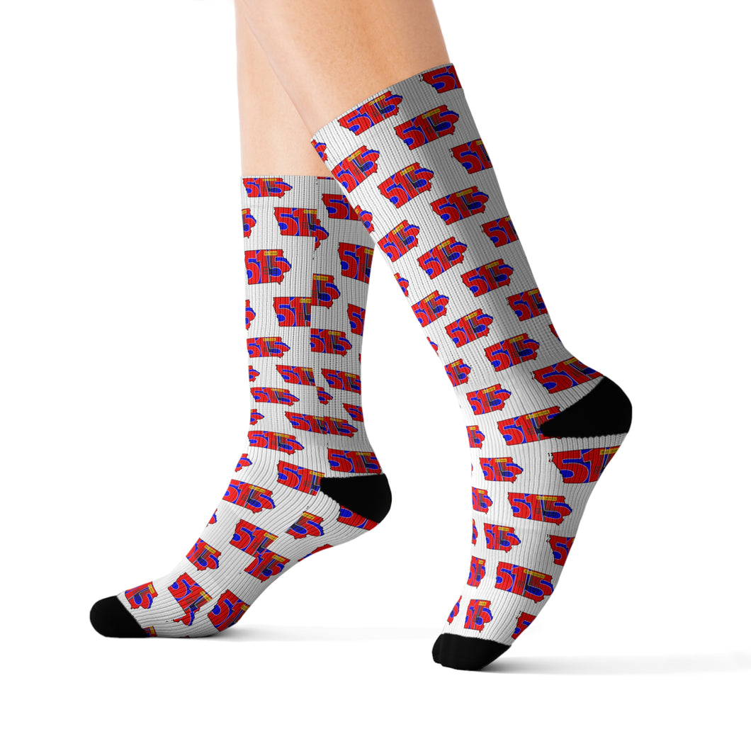 515 Disc Golf Patterend Socks