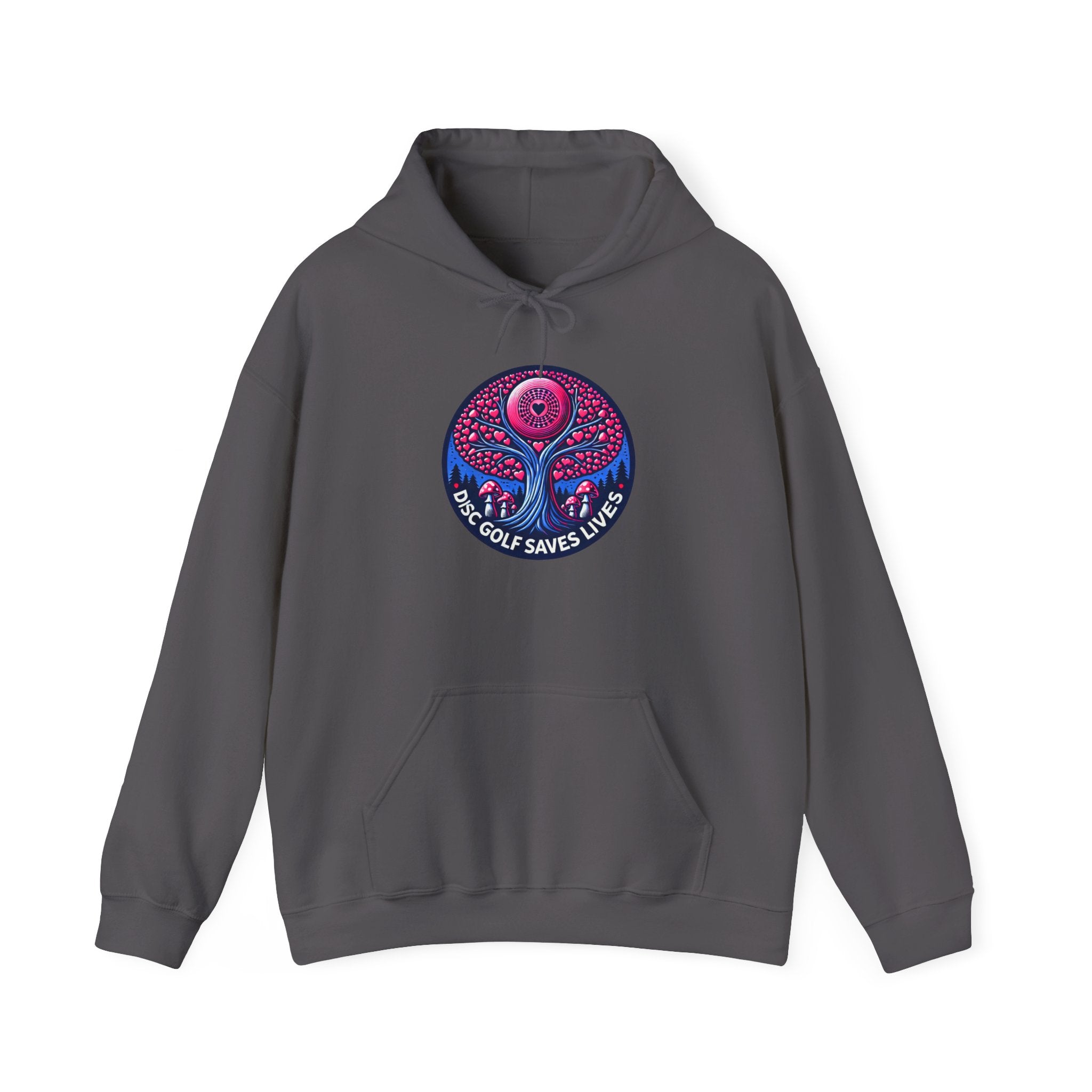 Load image into Gallery viewer, Disc Golf Saves Lives Valentine&#39;s Day Hoodie
