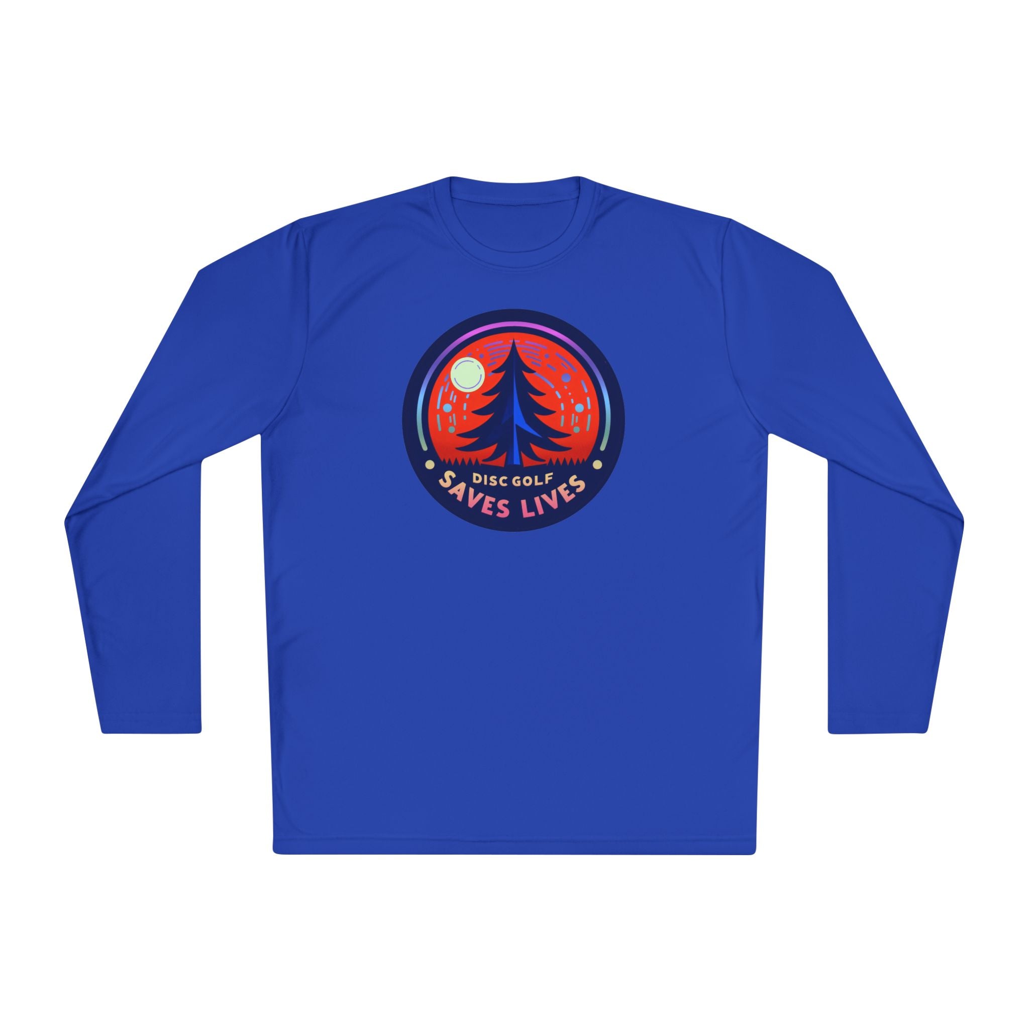 Load image into Gallery viewer, Disc Golf Saves Lives Lightweight Long Sleeve Pine Tree Tee
