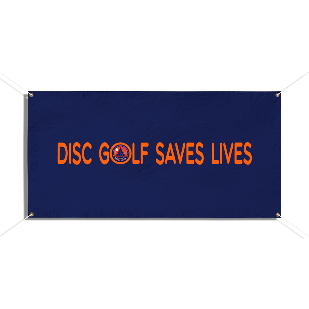 Disc Golf Saves Lives Horizontal Booth Banner