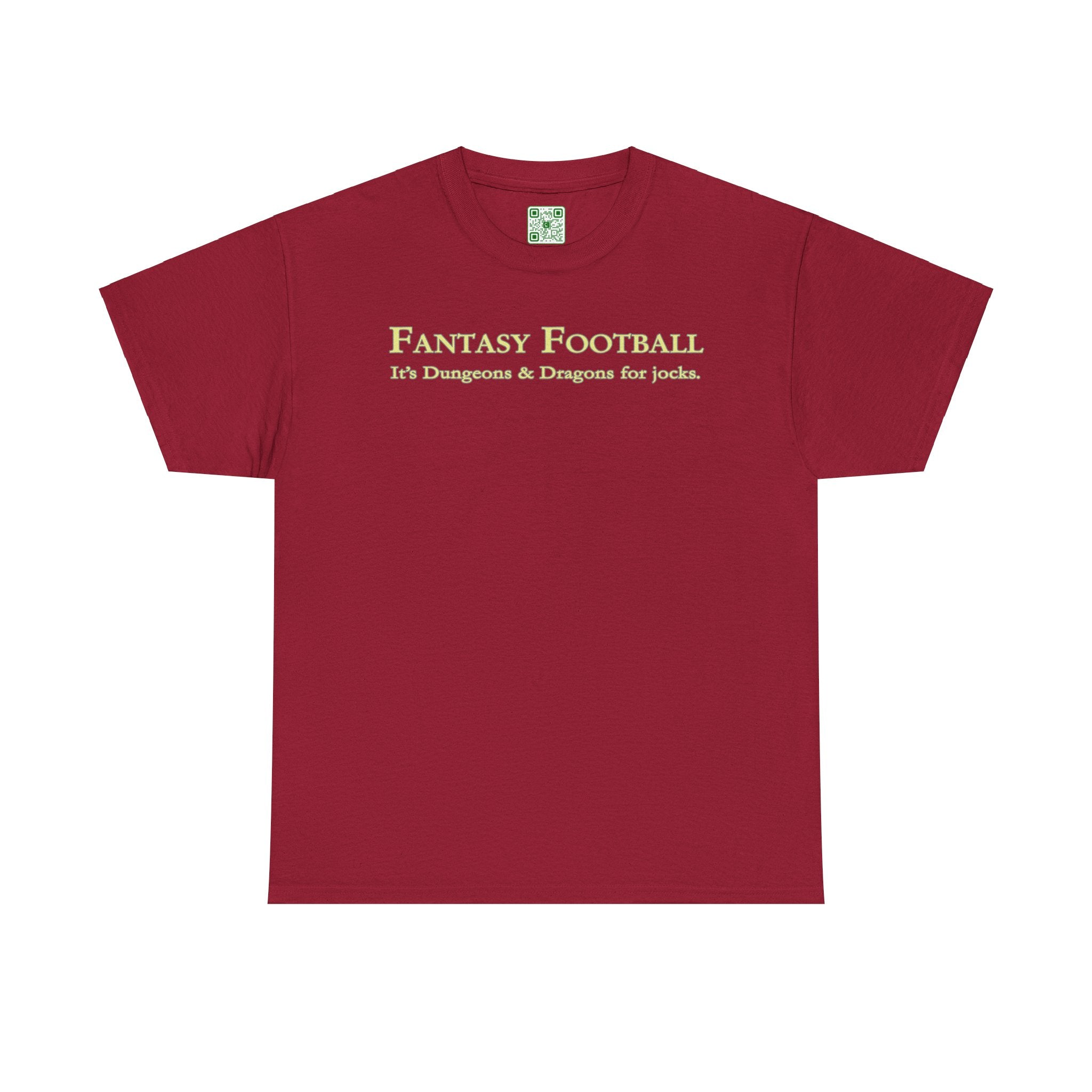 Load image into Gallery viewer, &quot;Fantasy Football: It&#39;s Dungeons and Dragons for jocks.&quot; - Unisex Heavy Cotton Tee

