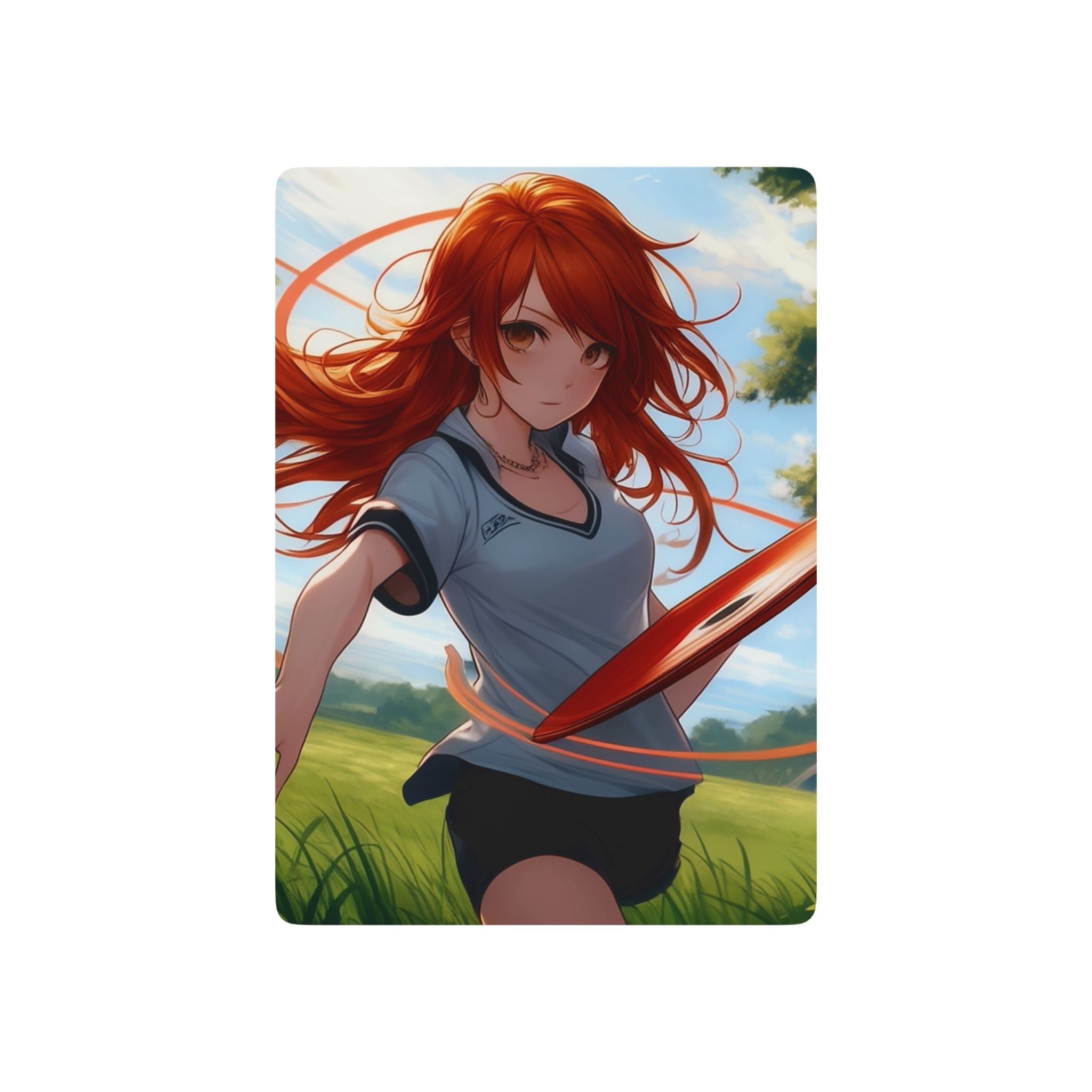 Load image into Gallery viewer, &quot;Red&quot; Anime Disc Golf Playing Cards
