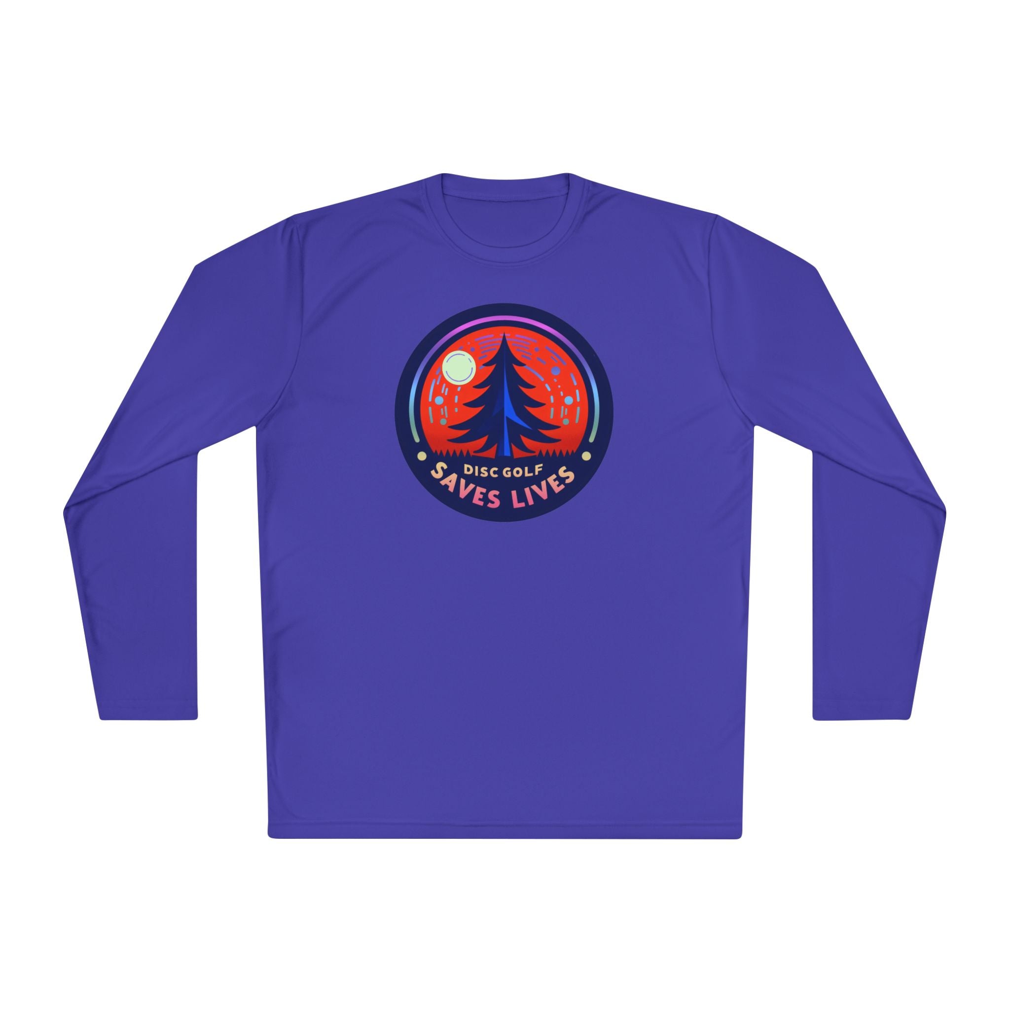 Load image into Gallery viewer, Disc Golf Saves Lives Lightweight Long Sleeve Pine Tree Tee
