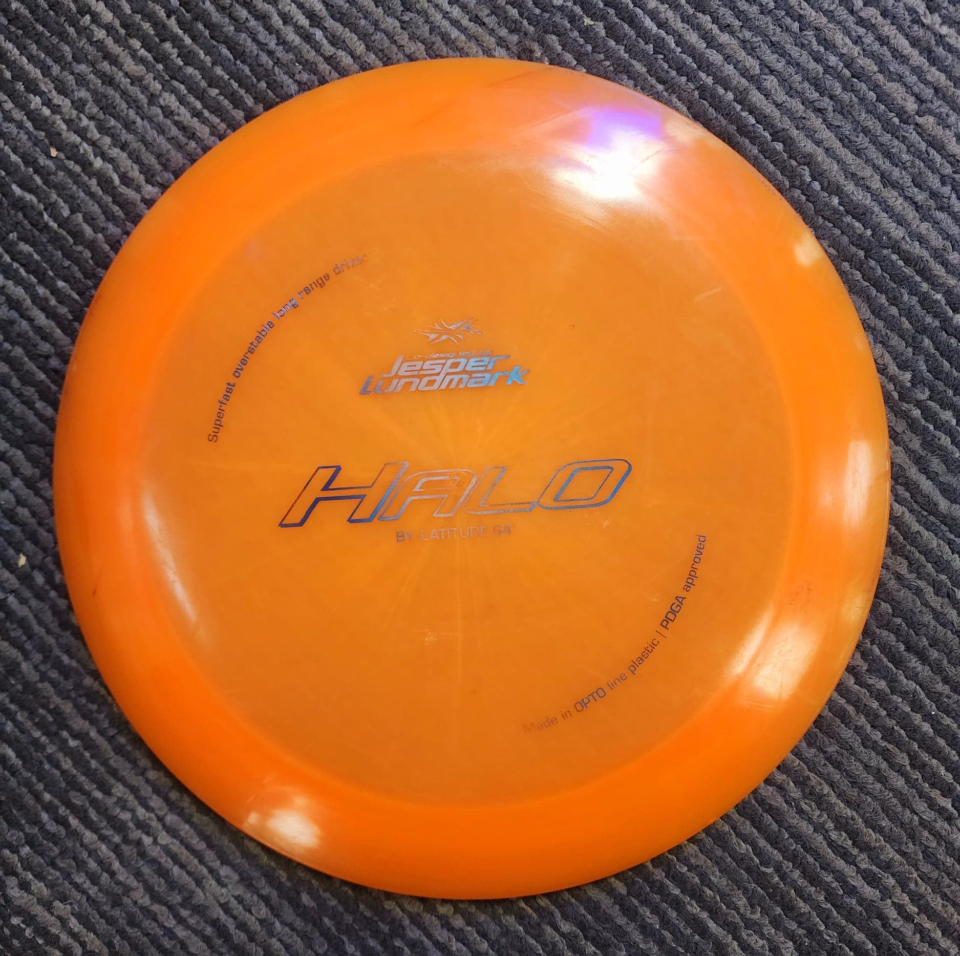 Load image into Gallery viewer, Latitude 64 Jesper Lundmark Halo Orange w/ Metallic Silver Stamp - Opto 173g [8]
