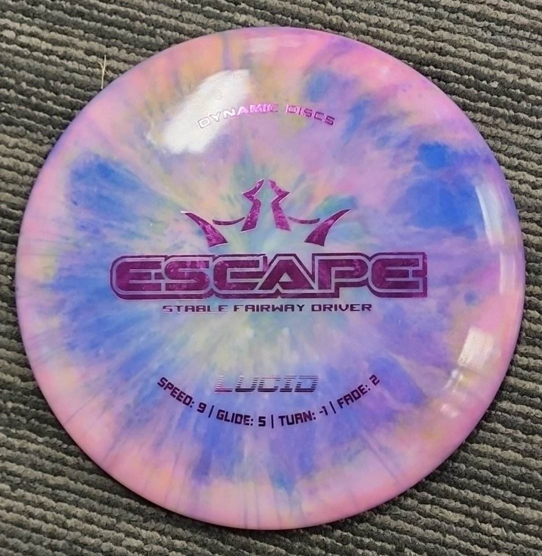 Dynamic Discs Escape Control Driver w/ Custom Blue-Burst HUV Dye - Lucid 173g