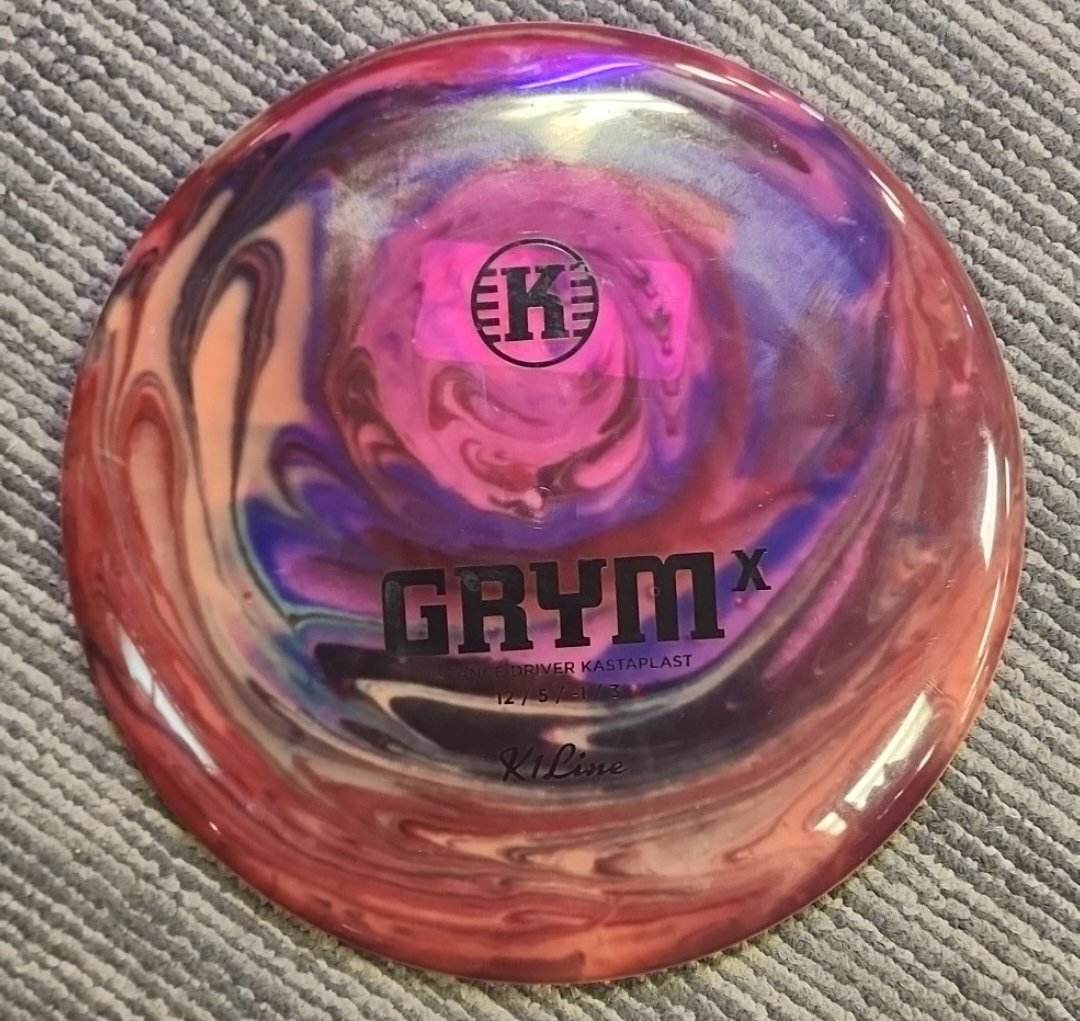 Load image into Gallery viewer, Kastaplast Grym-X Distance Driver w/ Custom HUV Dye - K1 Line 177g
