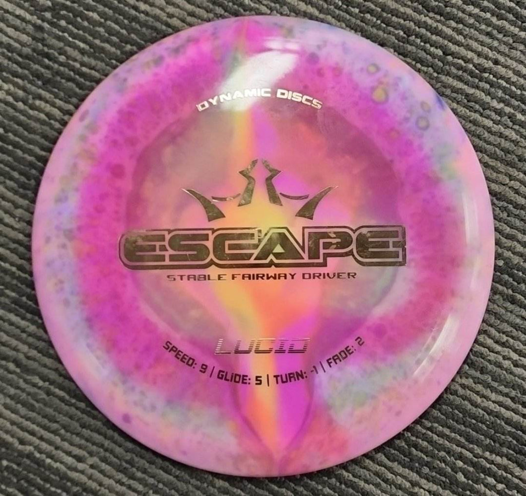 Dynamic Discs Escape Control Driver w/ Custom Cat's-Eye HUV Dye - Lucid 173g