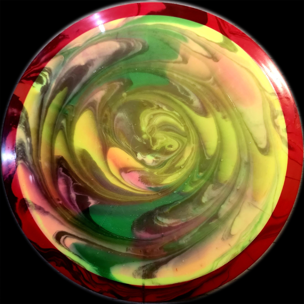 Load image into Gallery viewer, Axiom Mayhem Distance Driver w/ Custom Swirl HUV Dye - Neutron 173g
